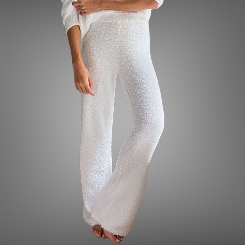 Aritzia Babaton The Group Fuzzy Lounge Pants Comfy Cozy Knit White Size 1X